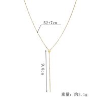 Simple Fashion Butterfly Y-shaped Stainless Steel Chain Necklace Wholesale Nihaojewelry main image 3