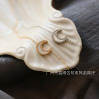 Mode Weiße Muschel Fritillary Crescent Titan Stahl Halskette Großhandel Nihaojewelry main image 3