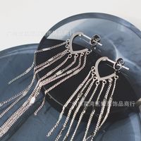 Simple Galaxy Waterfall Tassel Chain Stud Earrings Wholesale Nihaojewelry main image 3