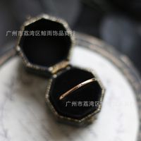 Fashion Ultra-fine Inlaid Zircon Titanium Steel Ring Wholesale Nihaojewelry main image 4