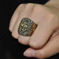 Retro Usn Corps Stainless Steel Eagle Anchor Ring Wholesale Nihaojewelry main image 6