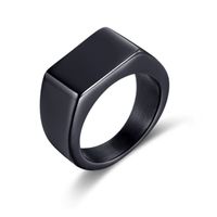 Simple Fashion Solid Color Stainless Steel Geometric Ring Wholesale Nihaojewelry main image 1