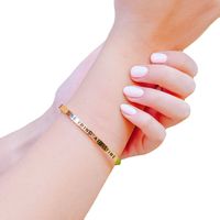 Fashion Stainless Steel Engraving Lettering Bracelet Wholesale Nihaojewelry main image 6