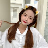 One Cat Ear Barrettes Japanese And Korean New Online Influencer Plush Cat Ear Stereo Hair Clip Headdress Female Side Head Clip main image 5