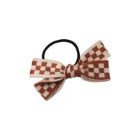 Fashion Checkerboard Knitted Bow Hair Rope Wholesale Nihaojewelry main image 6