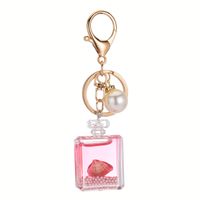 New Pearl Key Chain Accessories Acrylic Keychain Student Schoolbag Pendant Cute Perfume Bottle Couple Bags main image 6