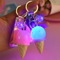 Resin Luminous Ice Cream Keychain Wholesale Nihaojewelry main image 1