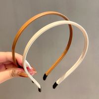 Korean Solid Color Leather Hair Band Wholesale Nihaojewelry main image 3