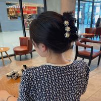Retro Korean Bow Houndstooth Double-sided Hairpin Wholesale Nihaojewelry main image 5