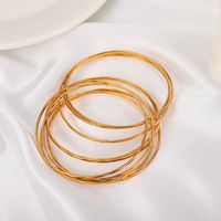 Simple Multi-layer Thin Circle Nine-piece Alloy Bracelet Set Wholesale Nihaojewelry main image 2