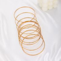 Simple Multi-layer Thin Circle Nine-piece Alloy Bracelet Set Wholesale Nihaojewelry main image 5