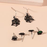 Halloween Spider Web Skull Earrings Wholesale Nihaojewelry main image 4