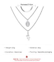 Mode Retro Einfarbig Mehrschichtige Schlangenförmige Halskette Großhandel Nihaojewelry main image 6