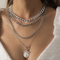 الرجعية هندسية شرابة الجوف الصليب سلسلة تنقش صورة قلادة الجملة Nihaojewelry main image 4