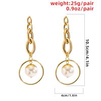 Simple Geometric Metal Tassel Chain Earrings Wholesale Nihaojewelry main image 5