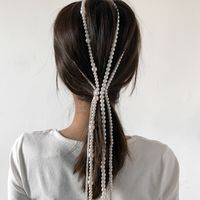 Fashion Geometric Imitation Pearl Braided Hair Accessories Wholesale Nihaojewelry main image 2