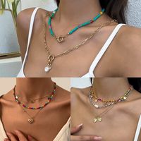Bohemian Retro Contrast Color Miyuki Beads Tassel Woven Necklace Wholesale Nihaojewelry main image 4