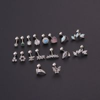 Ear Cartilage Rings & Studs Geometric 316 Stainless Steel  Copper Plating main image 4