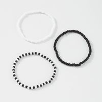 Bracelet De Perles Noires Et Blanches De Style Ethnique En Gros Nihaojewelry main image 5