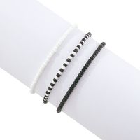 Bracelet De Perles Noires Et Blanches De Style Ethnique En Gros Nihaojewelry main image 6