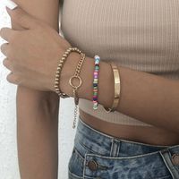 Simple Geometric Alloy Beaded Hit Color Bracelet Wholesale Nihaojewelry main image 1