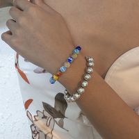 Fashion Colored Glass Beads Alloy Bracelet Wholesale Nihaojewelry main image 6