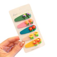 Cute Animal Small Flower Children's Hairpin Set Wholesale Nihaojewelry main image 6