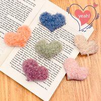 New Plush Heart Color Hairpin Wholesale Nihaojewelry main image 1