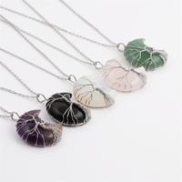 Fashion Simple Multi-color Opal Moon Necklace Wholesale Nihaojewelry main image 1