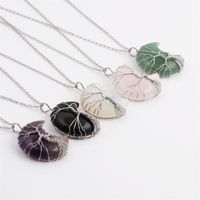 Fashion Simple Multi-color Opal Moon Necklace Wholesale Nihaojewelry main image 2