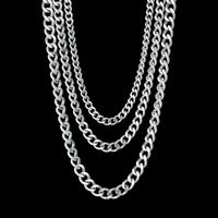 Simple Vintage Multi-layer Stainless Steel Hollow Chain Necklace Wholesale Nihaojewelry sku image 1