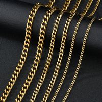 Simple Vintage Multi-layer Stainless Steel Hollow Chain Necklace Wholesale Nihaojewelry sku image 22