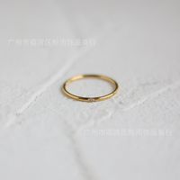 Fashion Ultra-fine Inlaid Zircon Titanium Steel Ring Wholesale Nihaojewelry sku image 7