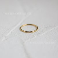 Fashion Ultra-fine Inlaid Zircon Titanium Steel Ring Wholesale Nihaojewelry sku image 8