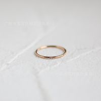 Fashion Ultra-fine Inlaid Zircon Titanium Steel Ring Wholesale Nihaojewelry sku image 10