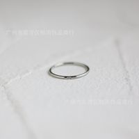 Fashion Ultra-fine Inlaid Zircon Titanium Steel Ring Wholesale Nihaojewelry sku image 1