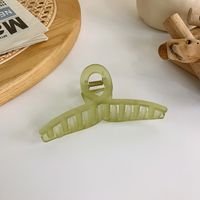 Simple Transparent Milk Tea Green Large Catch Clip Wholesale Nihaojewelry sku image 4