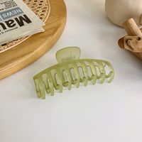 Simple Transparent Milk Tea Green Large Catch Clip Wholesale Nihaojewelry sku image 5