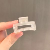 Korean Small Square Frosted Catch Clip Wholesale Nihaojewelry sku image 1