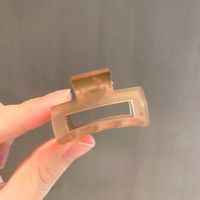 Korean Small Square Frosted Catch Clip Wholesale Nihaojewelry sku image 4