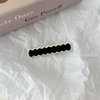 Simple Geometric Printing Wave Side Resin Bangs Clip Wholesale Nihaojewelry sku image 4