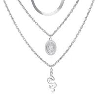 Mode Retro Einfarbig Mehrschichtige Schlangenförmige Halskette Großhandel Nihaojewelry sku image 1
