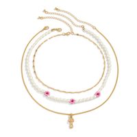 Bohemian Retro Contrast Color Miyuki Beads Tassel Woven Necklace Wholesale Nihaojewelry sku image 1
