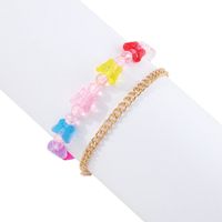 Candy Color Harz Schmetterling Herzförmige Perlen Armband Set Großhandel Nihaojewelry sku image 2