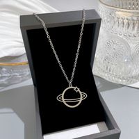 Cosmic Planet Stainless Steel Necklace Wholesale Nihaojewelry sku image 1