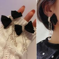 Retro Bow Chiffon Silk Yarn Ribbon Earrings Wholesale Nihaojewelry main image 5