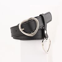 Fashion Woman Faux Leather Metal Triangle Buckle Belt Strap For Jeans Dress Multicolor Nhpo134221 sku image 5