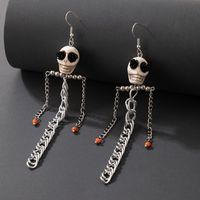 Creative Jewelry Halloween Skull Earrings main image 2