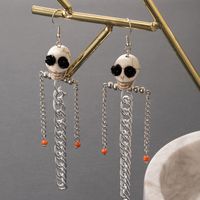 Creative Jewelry Halloween Skull Earrings main image 6