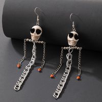 Creative Jewelry Halloween Skull Earrings main image 7